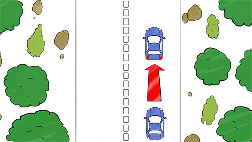 distance de sécurité trop faible distance de sécurité trop faible