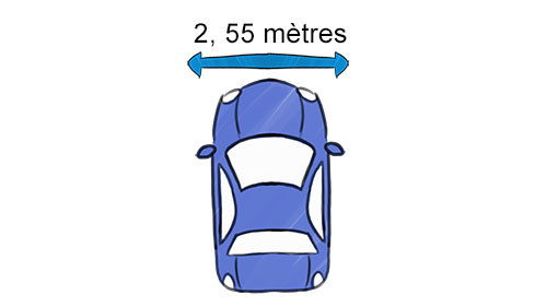 largeur max voiture