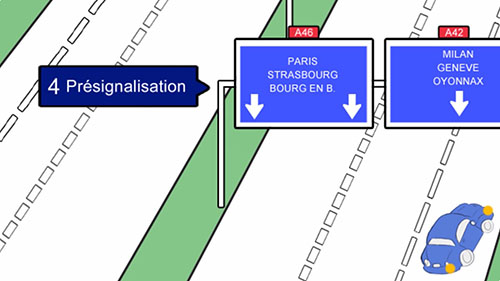 panneau choix des voies autoroute panneau choix des voies autoroute