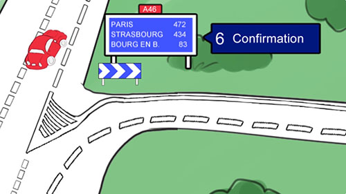 confirmation voie autoroute confirmation voie autoroute