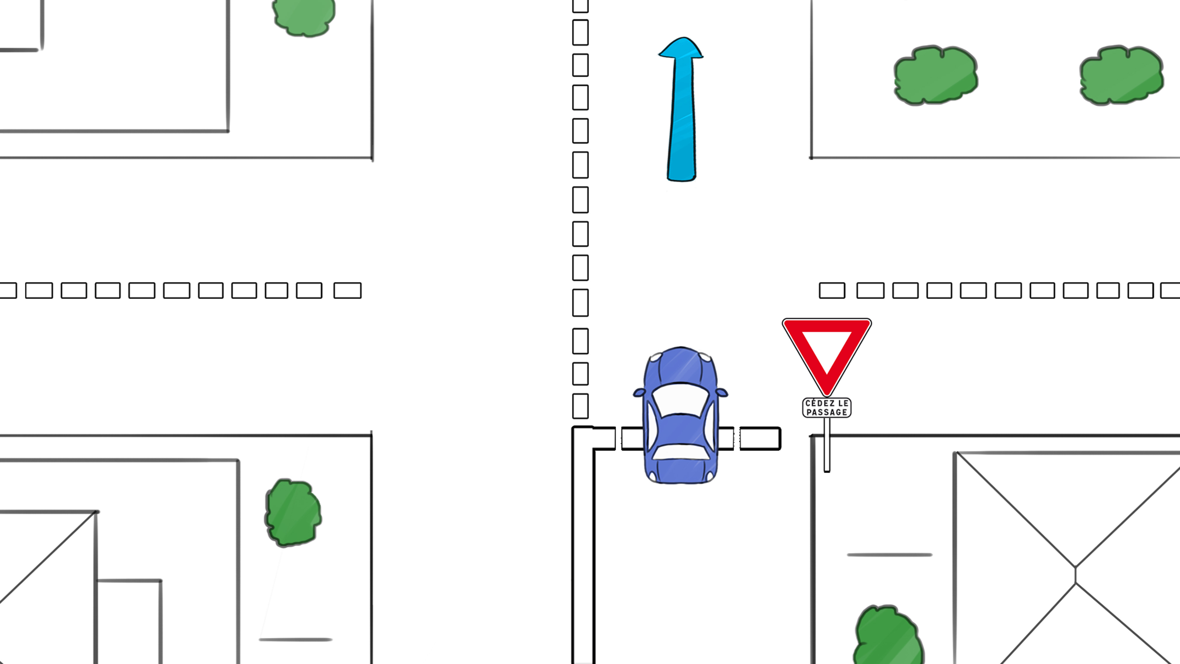 intersection cédez le passage 2