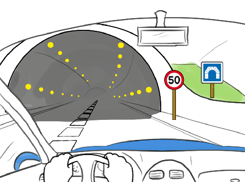 limitation vitesse tunnel