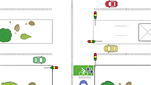 zone vélo feu tricolore zone vélo feu tricolore