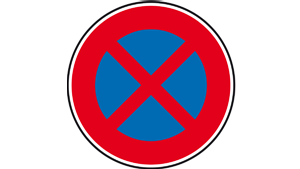 panneau interdiction arrêt et stationnement