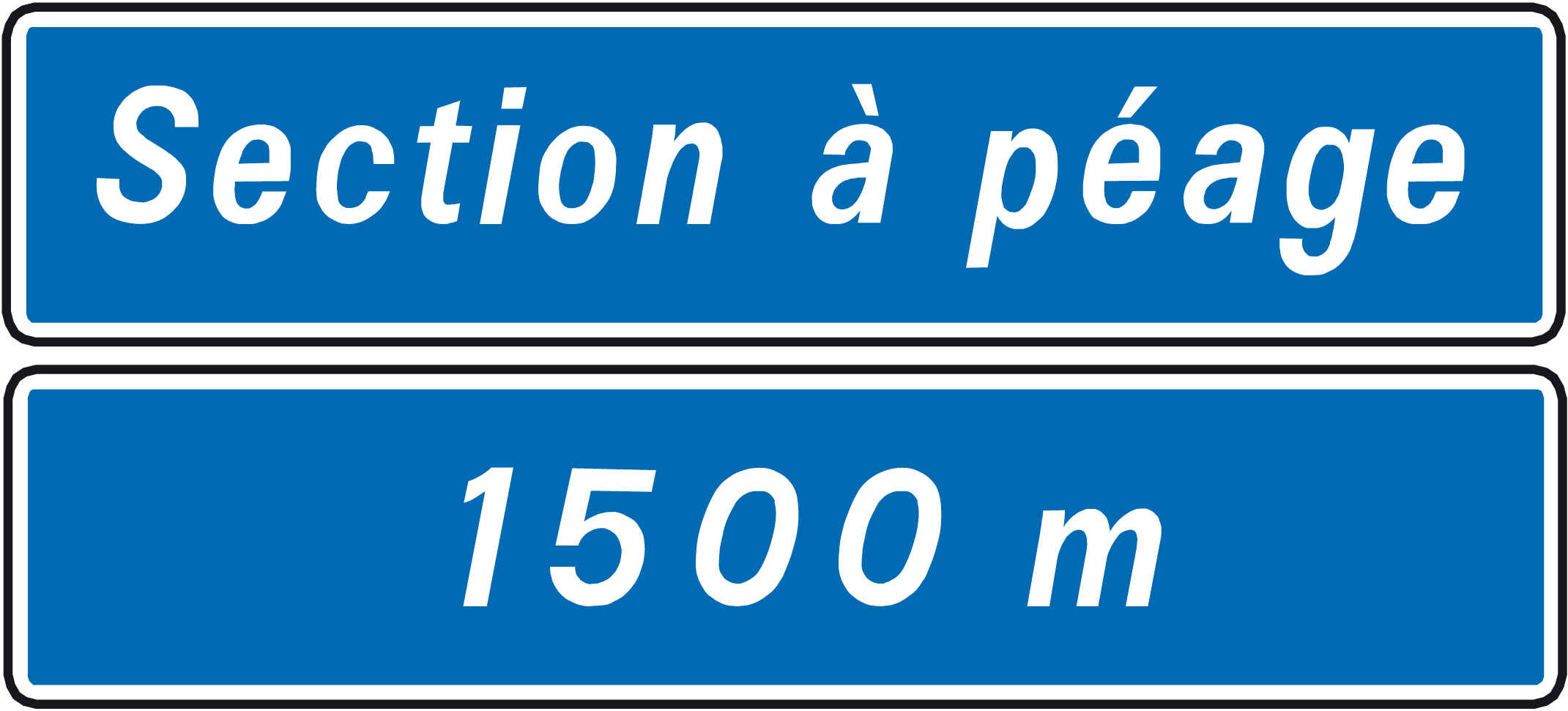 panneau de section à péage