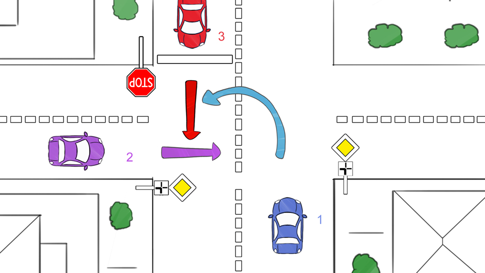 panneau de priorité losange 6